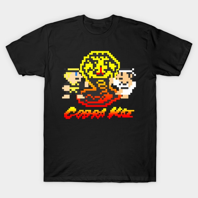 Cobra Kai Pixels T-Shirt by coolpixels